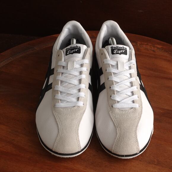 Onitsuka Tiger Sneakers Mens SZ 7.5 White Black FB Trainer Casual Athletic Shoes - Picture 2 of 16